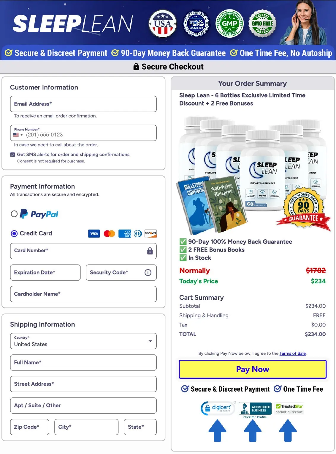 Sleep Lean™ Secure Checkout